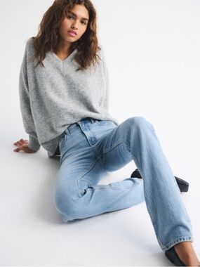 Abercrombie & Fitch Curve Love 90’s Straight Jeans